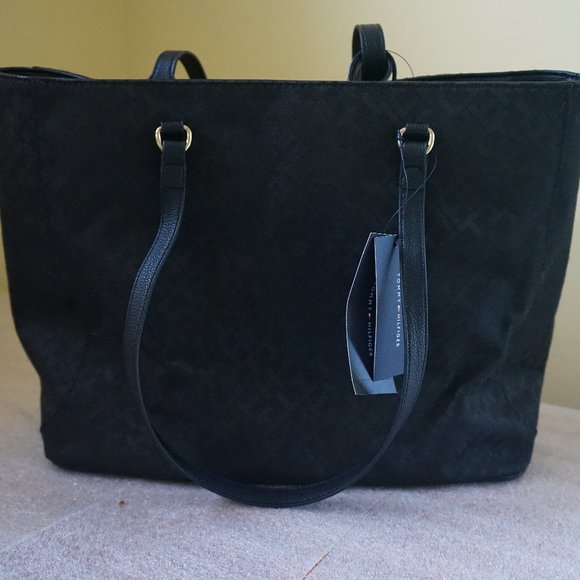 New! Tommy Hilfiger Women's Tote with Pouch 69J4072 001 MSRP: $108.00 - Picture 1 of 11
